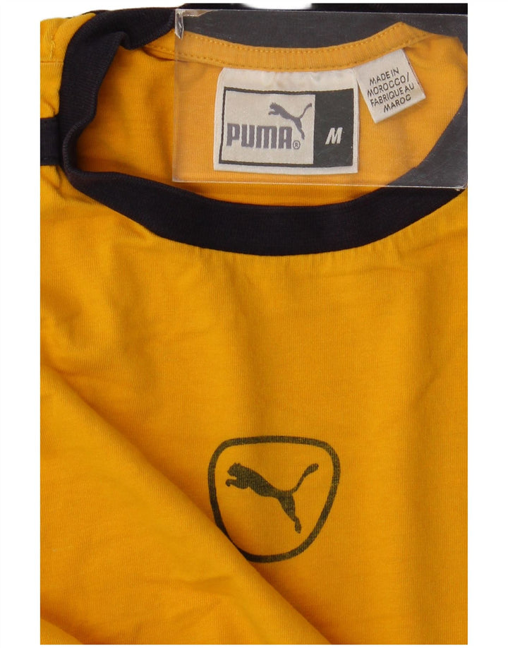 T-shirt da uomo Puma Top gialla media
