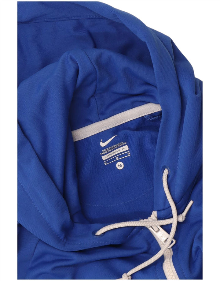 Felpa con cappuccio e zip da donna Nike UK 14 Blu medio