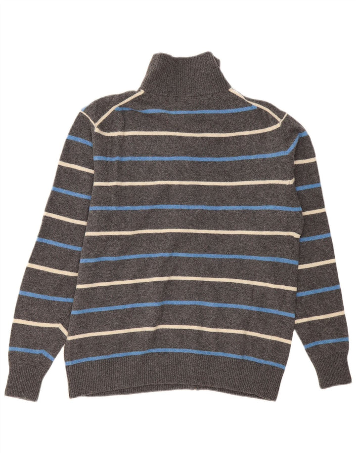 Cardigan da Uomo Kappa 2XL Grigio a Righe in Lana