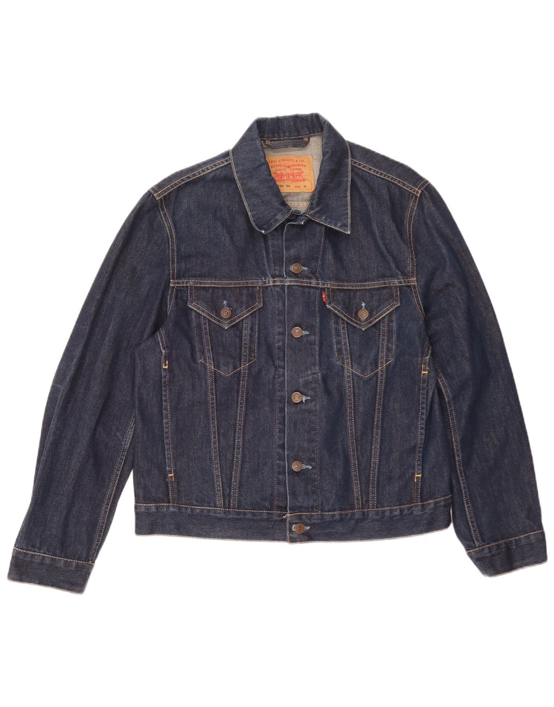 Giacca di jeans da uomo Levi's UK 38 cotone blu navy medio