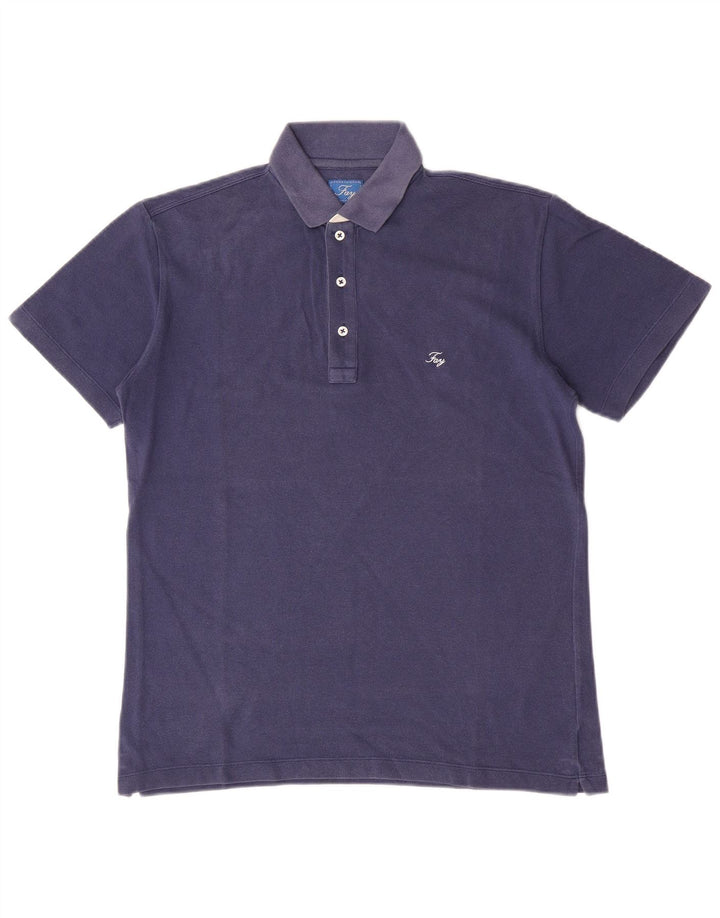 Polo Fay Uomo Piccola in cotone Blu Navy