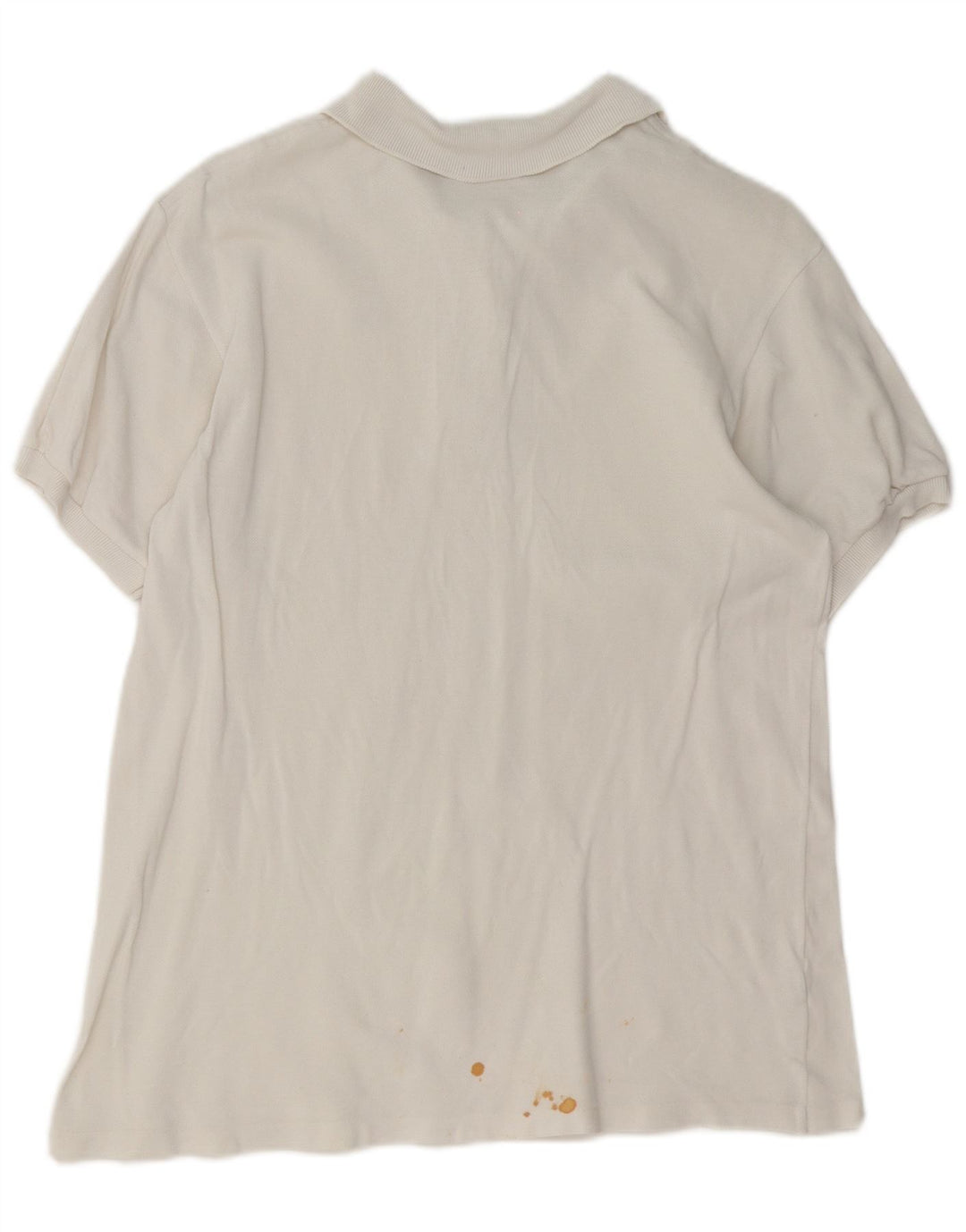 Polo da donna Lacoste taglia 46 XL in cotone bianco