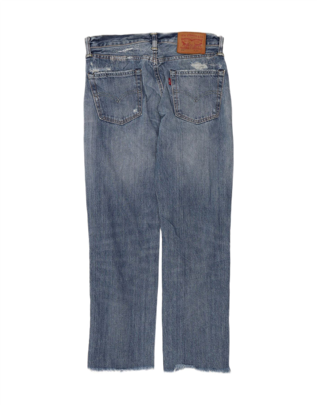Jeans Levi's da donna 511 slim effetto consumato W30 L27 cotone blu