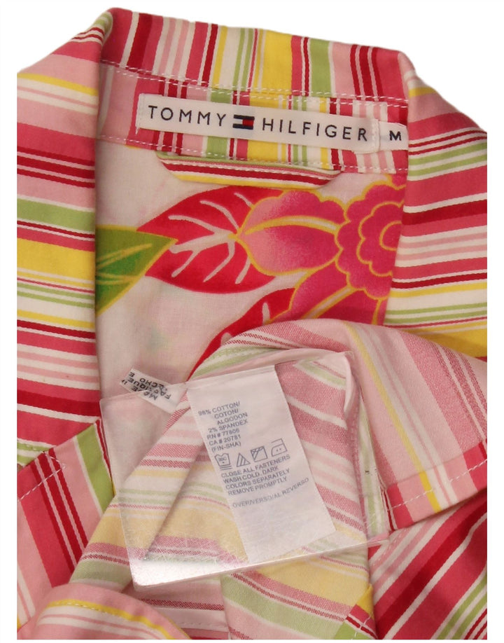 Giacca blazer corta da donna Tommy Hilfiger UK 12 a righe multicolori medie