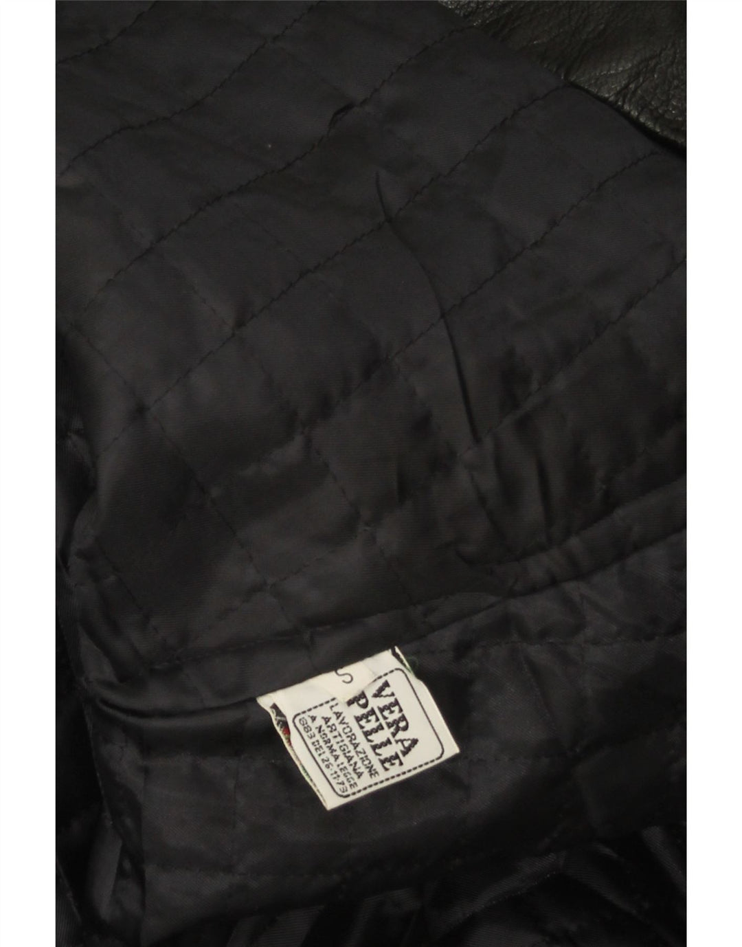 Cappotto in pelle oversize da donna vintage UK 10 piccolo in pelle nera