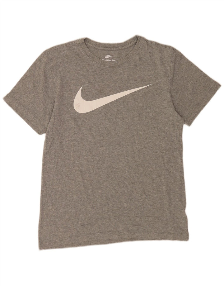 T-shirt grafica da uomo Nike Top piccola grigia chiazzata