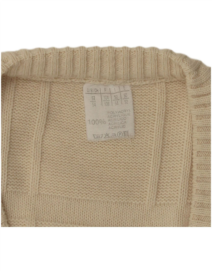 Canotta da uomo VINTAGE IT 52/54 Large in poliacrilico bianco sporco