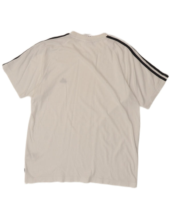 Maglietta Adidas da uomo Top Large in cotone bianco