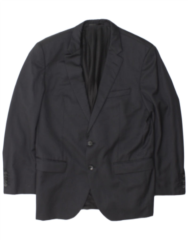 Giacca blazer da uomo su misura a 2 bottoni Hugo Boss EU 52 XL gessato grigio