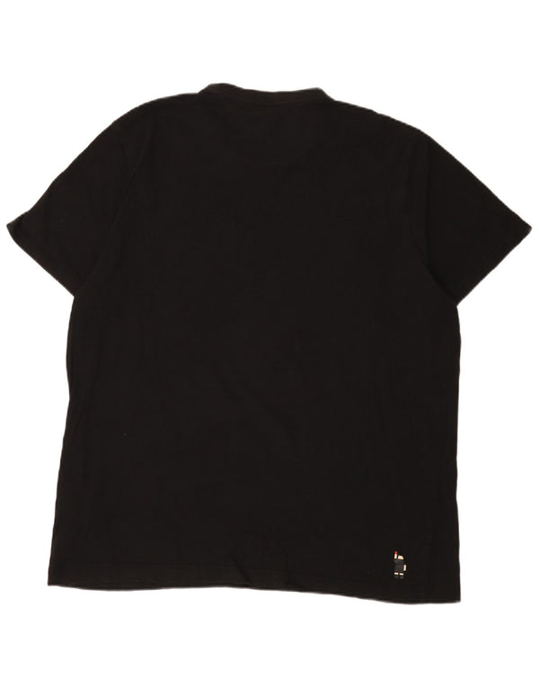 T-shirt grafica da uomo Puma Top XL in cotone nero