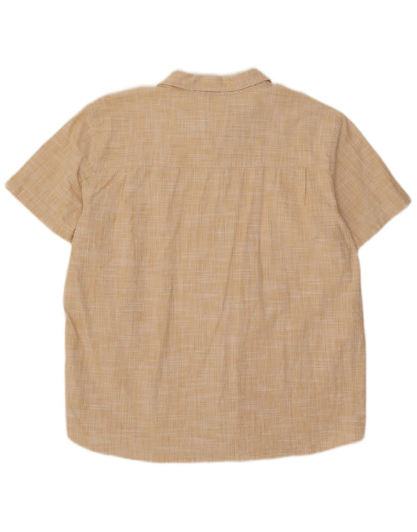 Camicia a maniche corte da uomo Mountain Warehouse 2XL in cotone beige