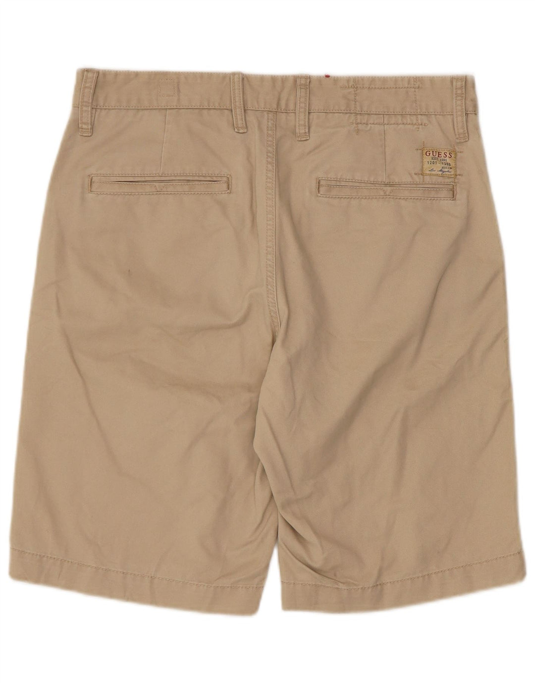 Pantaloncini chino da uomo Guess W31 in cotone beige medio