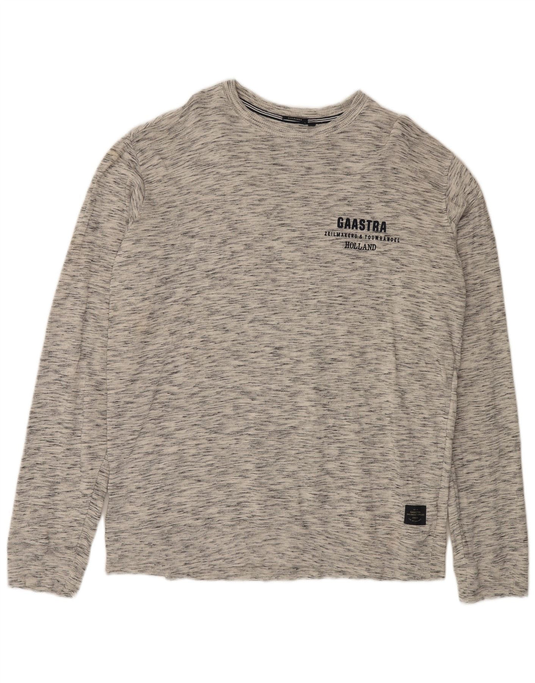 Maglia da uomo GAASTRA a maniche lunghe 3XL cotone chiazzato grigio