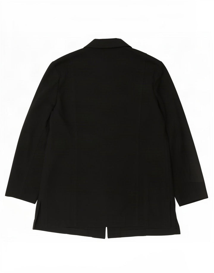 Camicetta camicia vintage da donna EU 50 3XL poliestere nero
