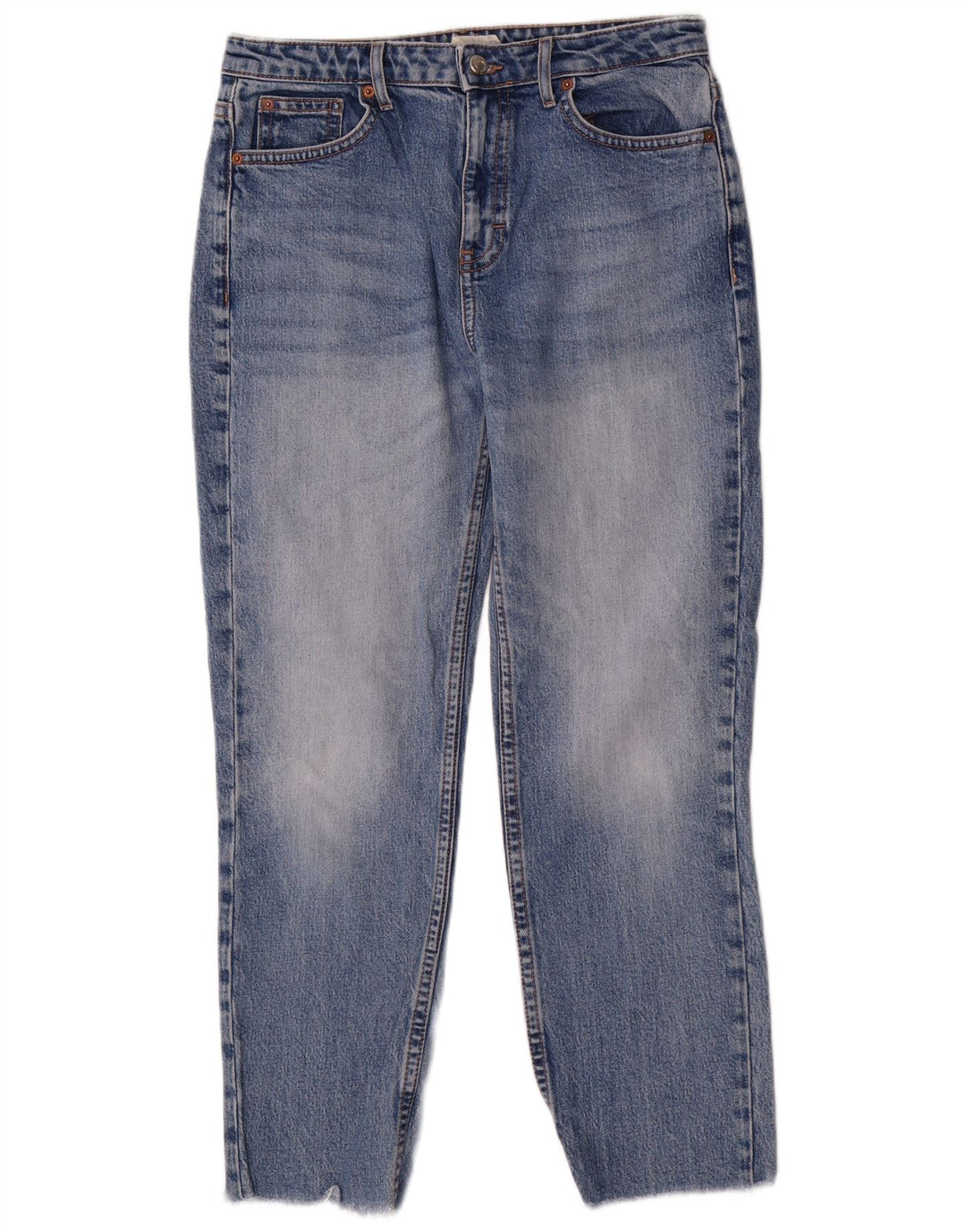 Jeans dritti da donna Topshop W30 L26 poliestere blu