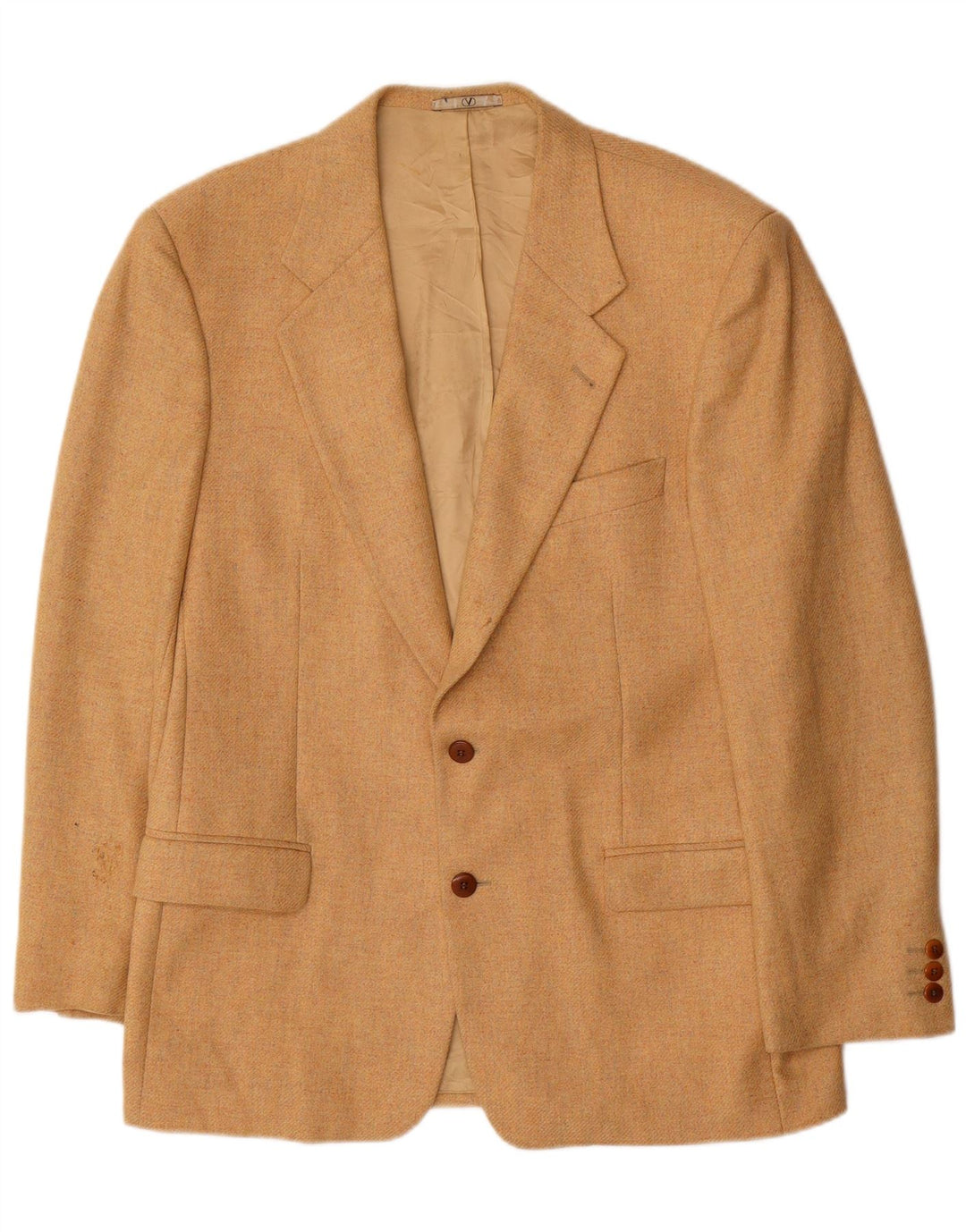 VALENTINO Giacca Blazer 2 Bottoni Uomo IT 52 XL Beige Lana Vergine