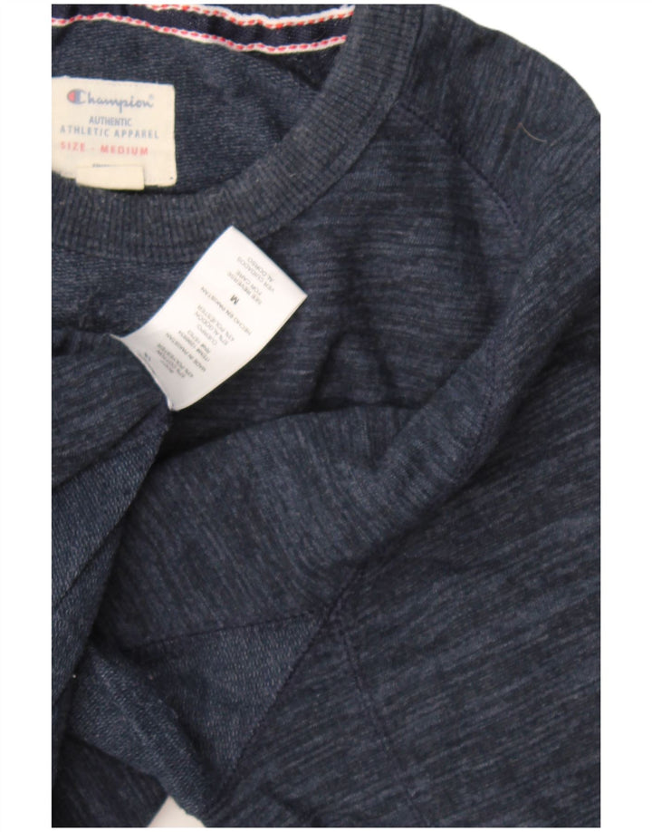 Felpa da uomo Champion Felpa media in cotone screziato blu navy