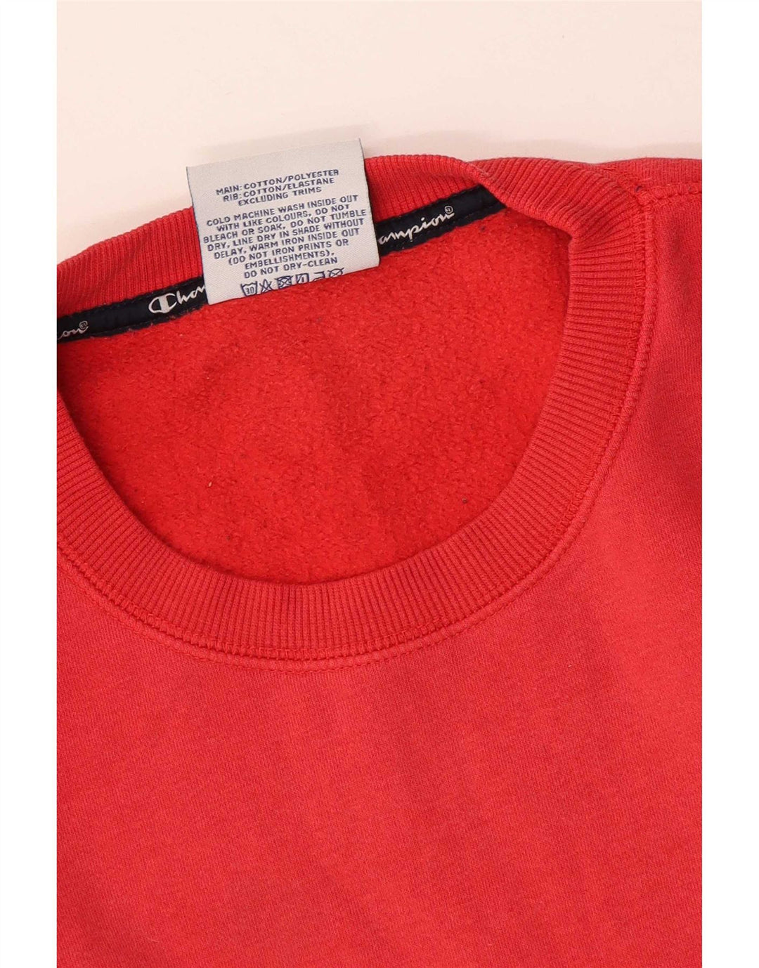 Felpa grafica da uomo Champion Felpa media in cotone rosso