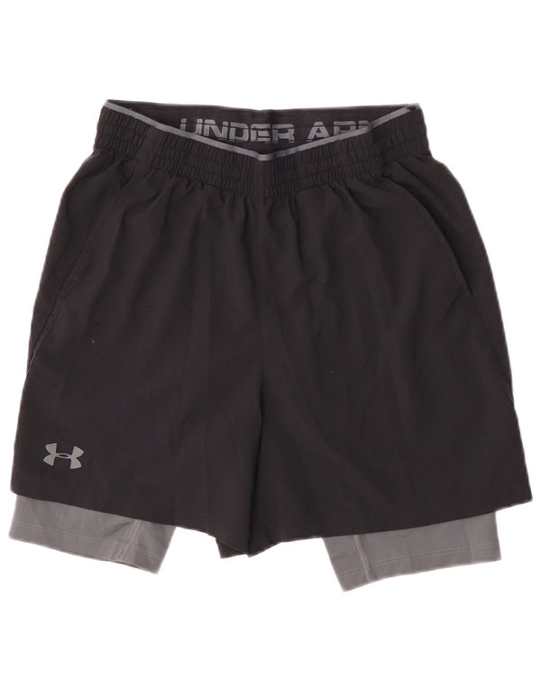 Pantaloncini sportivi Under Armour da donna Heat Gear UK 12 Medium Black Colourblock