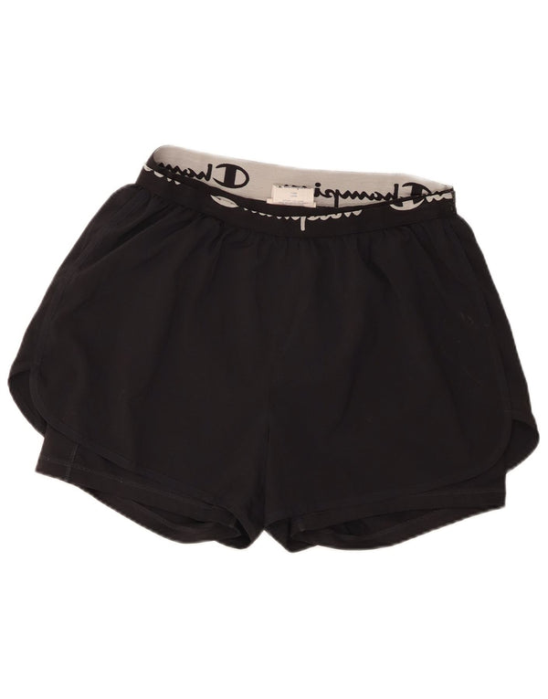 Pantaloncini sportivi grafici da donna Champion UK 18 XL poliestere nero