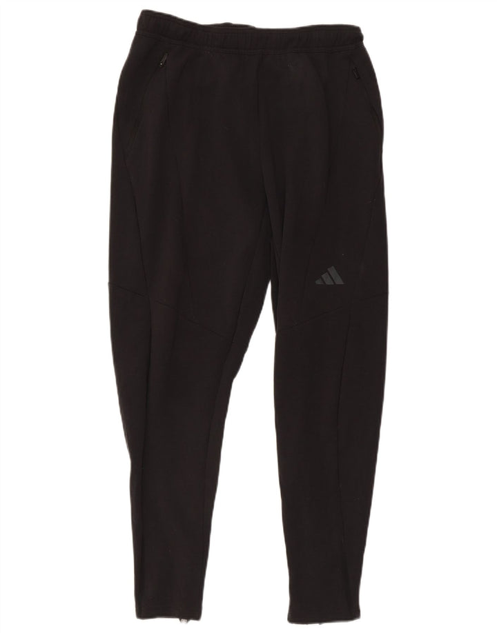 Pantaloni da tuta Adidas Aeroready Slim Fit da uomo di colore nero medio