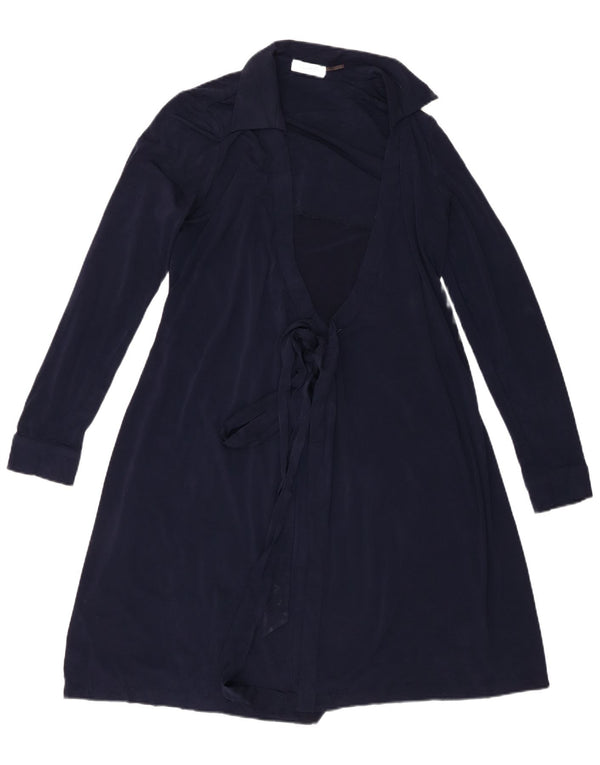 Abito avvolgente da donna Calvin Klein UK 14 poliestere blu navy medio