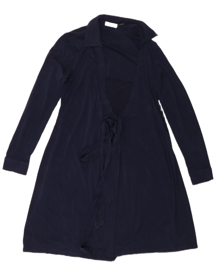 Abito avvolgente da donna Calvin Klein UK 14 poliestere blu navy medio