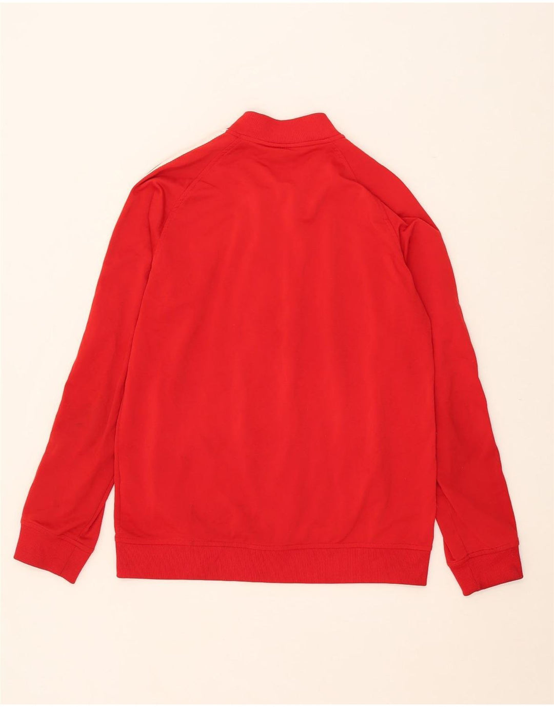 Giacca da tuta da uomo ADIDAS grande rossa in poliestere
