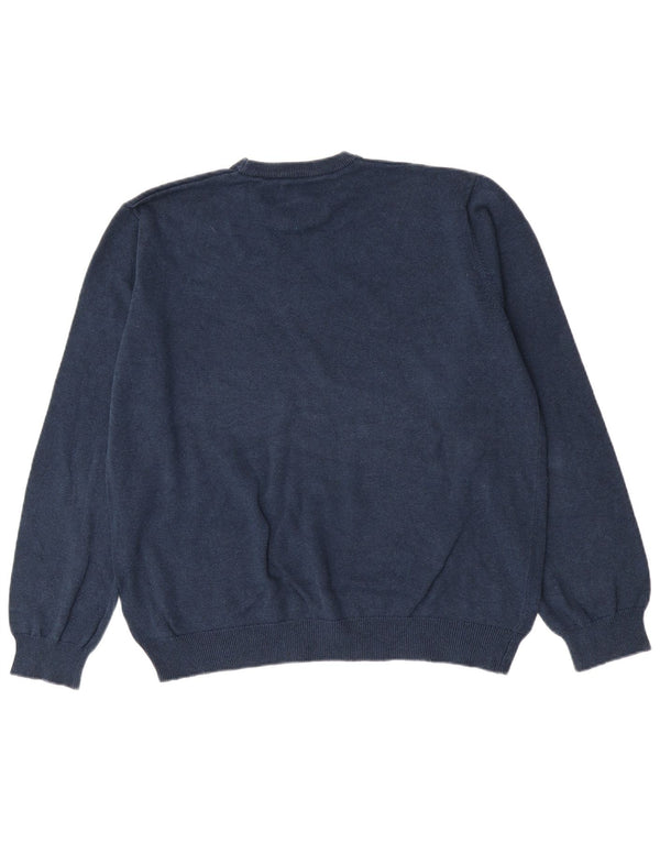 Maglione maglione girocollo da uomo Marks & Spencer XL cotone blu navy