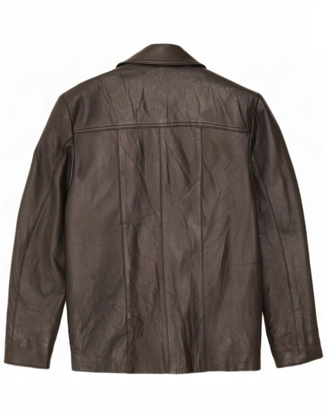 Giacca in Pelle Donna Lavorazione Artigiana IT 44 Media Nera Classica