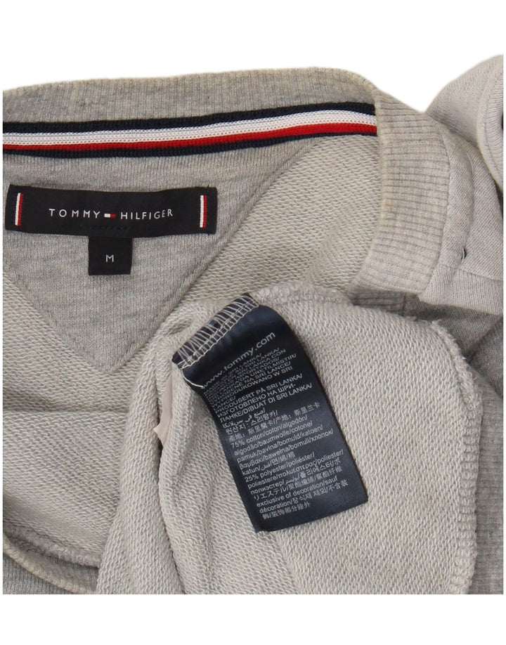 Felpa grafica da uomo Tommy Hilfiger Maglione grigio medio color block