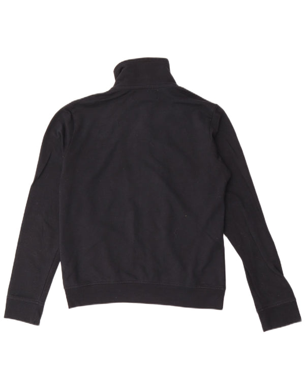 Giacca da tuta grafica da donna Kappa UK 14 grande cotone nero
