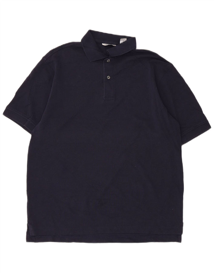 Polo da uomo IZOD in cotone blu navy medio