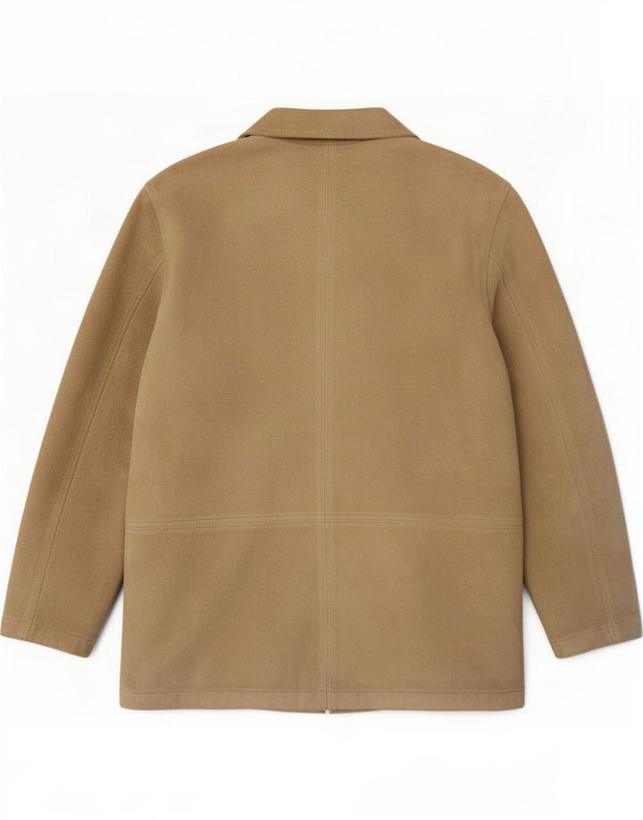 Giacca Pelle Scamosciata Donna Privilegi IT 48 XL Pelle Beige