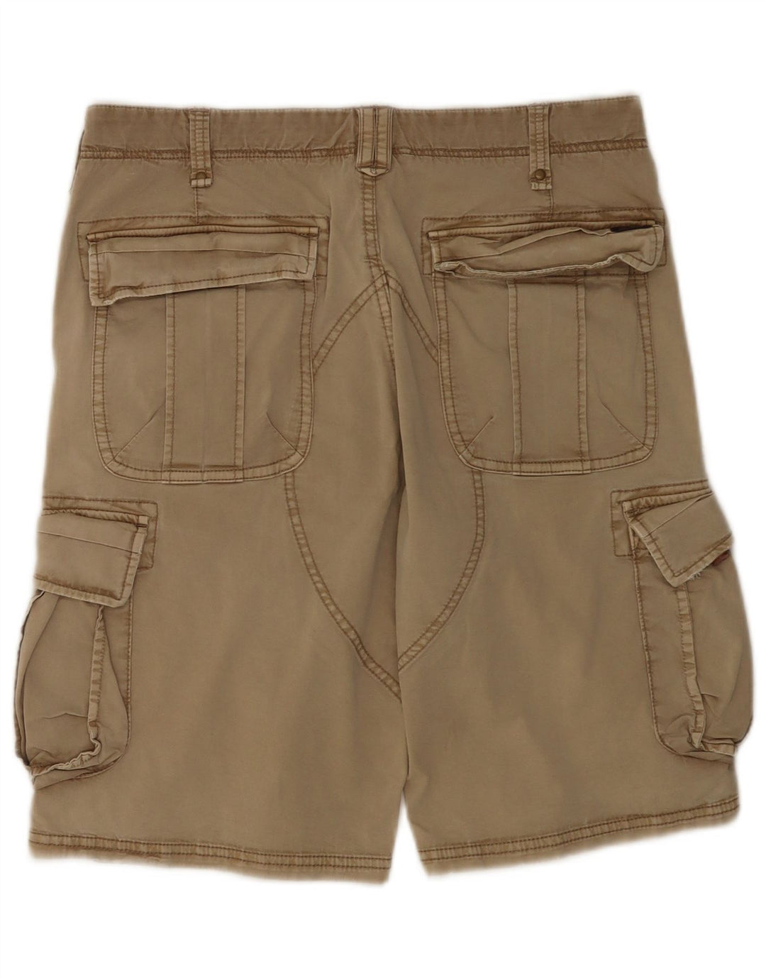 Pantaloncini cargo da uomo Blauer W33 in cotone beige medio