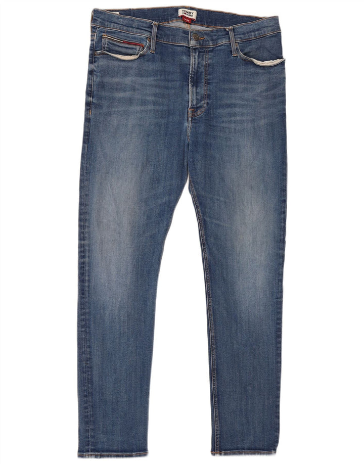 Jeans slim da uomo Tommy Hilfiger W36 L30 Blu