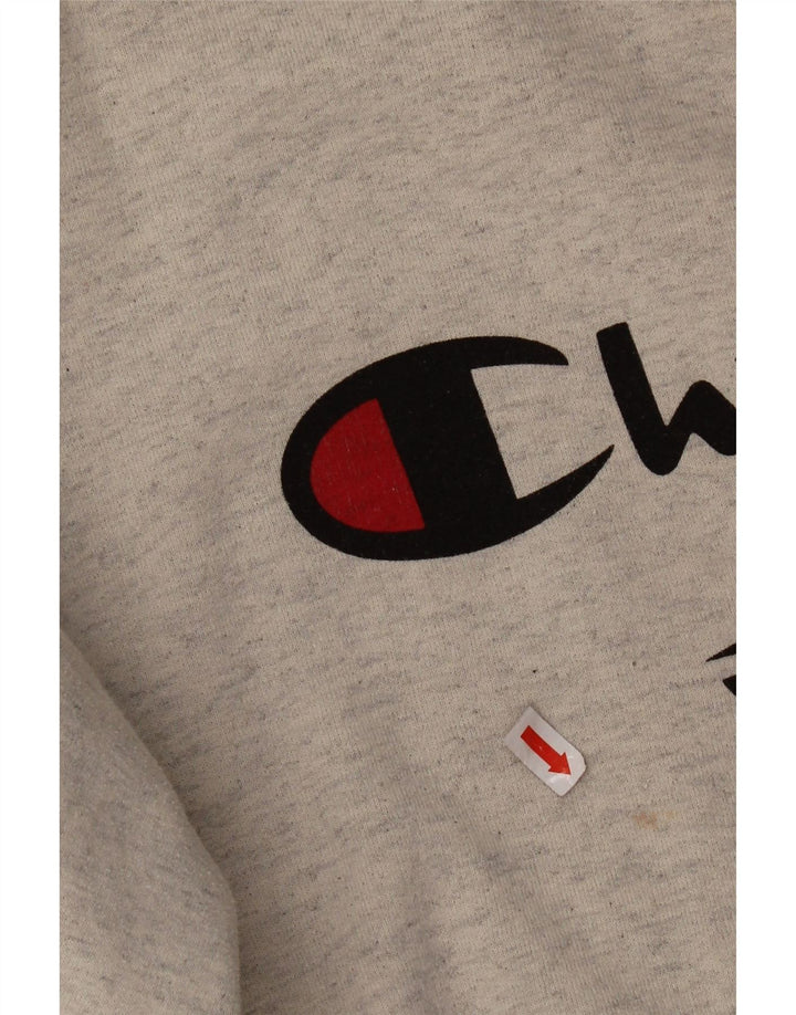 CHAMPION Womens Graphic Sweatshirt Jumper UK 14 Medium Grey