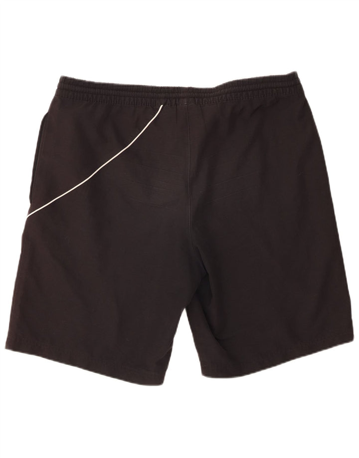 Pantaloncini sportivi da uomo Adidas grandi in poliestere nero