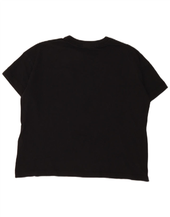 T-shirt oversize da donna Champion Top UK 10 piccola in cotone nero