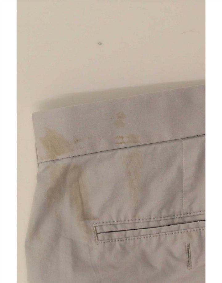 Pantaloncini chino da uomo Marks & Spencer blu Harbour W36 grandi cotone grigio