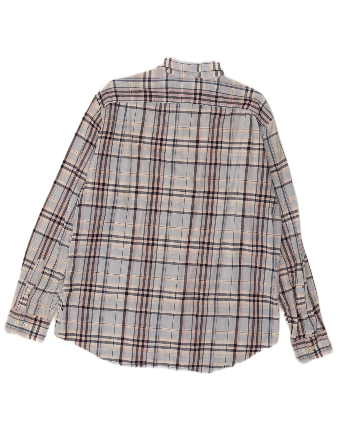 Nautica Mens Heritage Shirt Large Blue Check Cotton