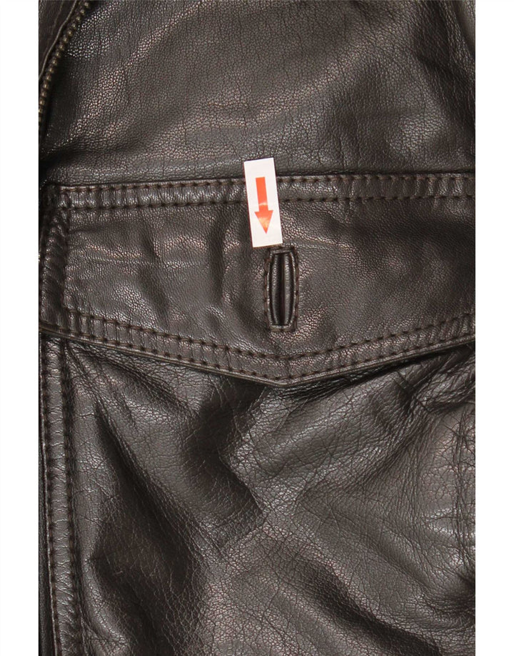 Giacca In Pelle Uomo Conbipel IT 52 Large Nera