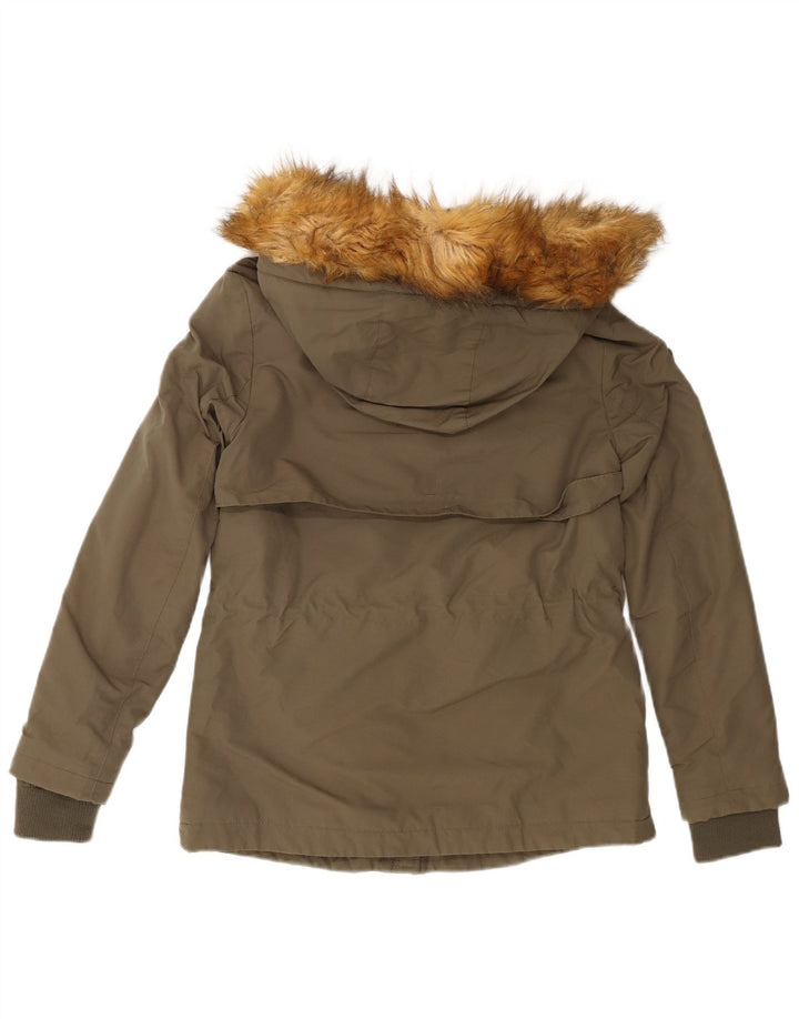 Giacca a vento con cappuccio da donna Zara UK 6 XS Cachi