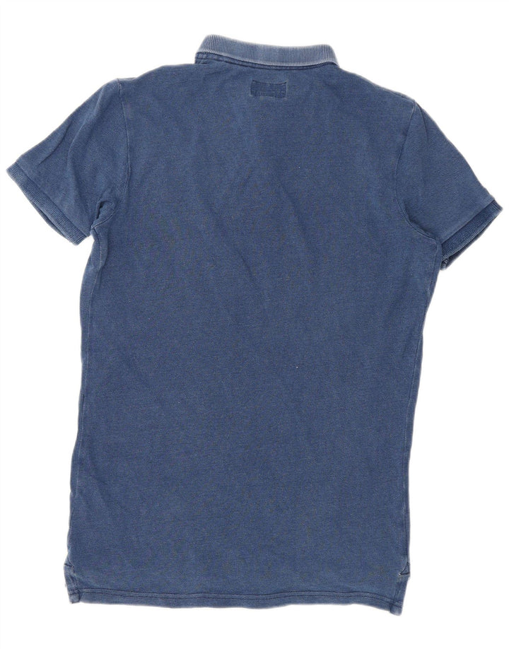 Polo da uomo Superdry Small in cotone blu navy
