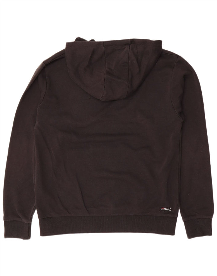 Maglione con cappuccio grafico FILA per ragazzi 15-16 anni in cotone nero