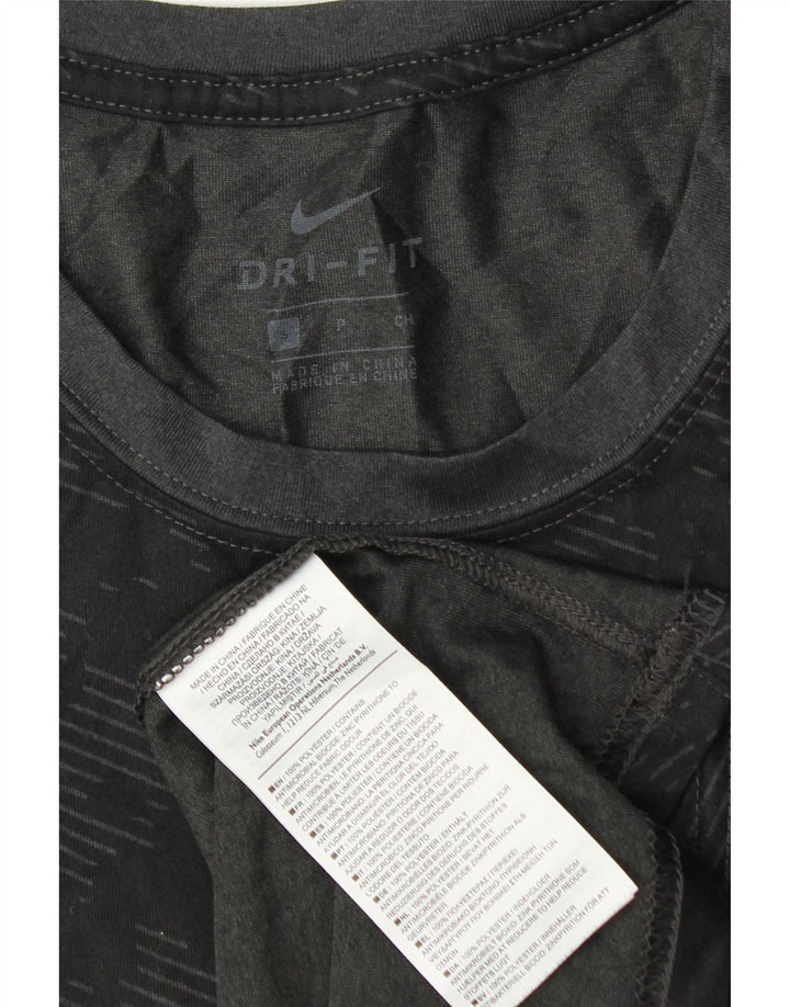T-shirt Nike Dri Fit da uomo, piccola, in poliestere mimetico nero