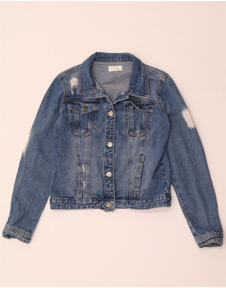 Giacca di jeans per ragazze Lipsy 13-14 anni in cotone blu