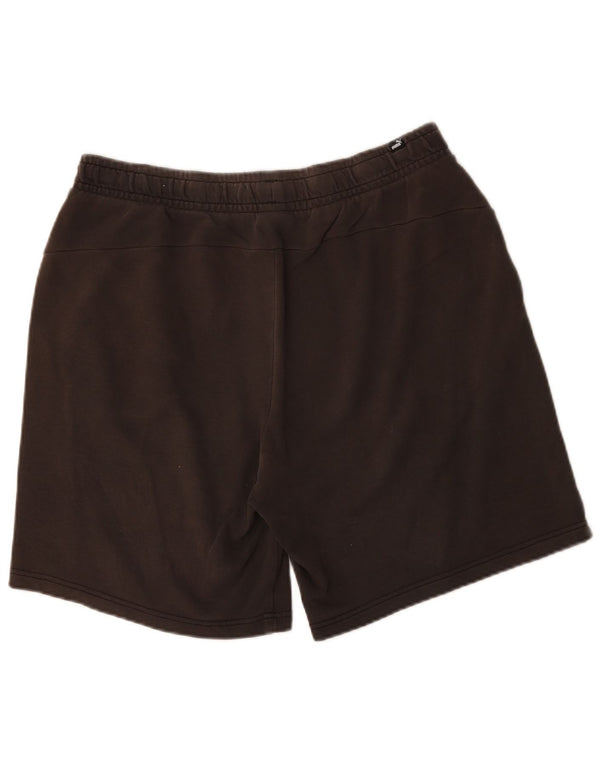 Pantaloncini sportivi da uomo Puma XL in cotone nero