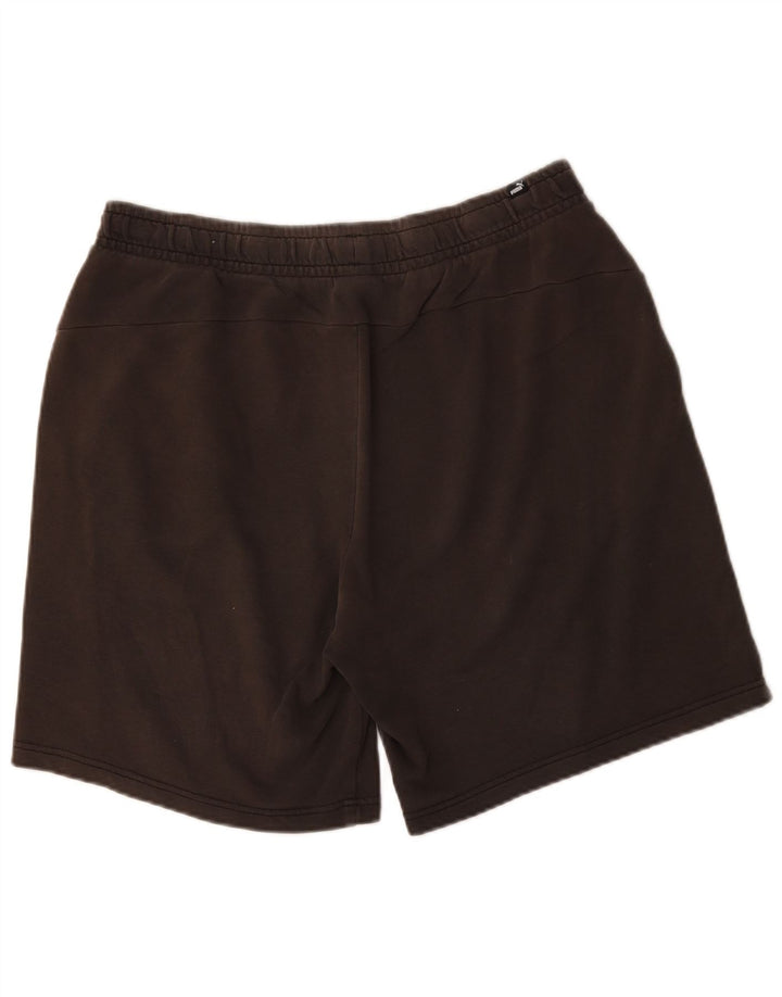 Pantaloncini sportivi da uomo Puma XL in cotone nero