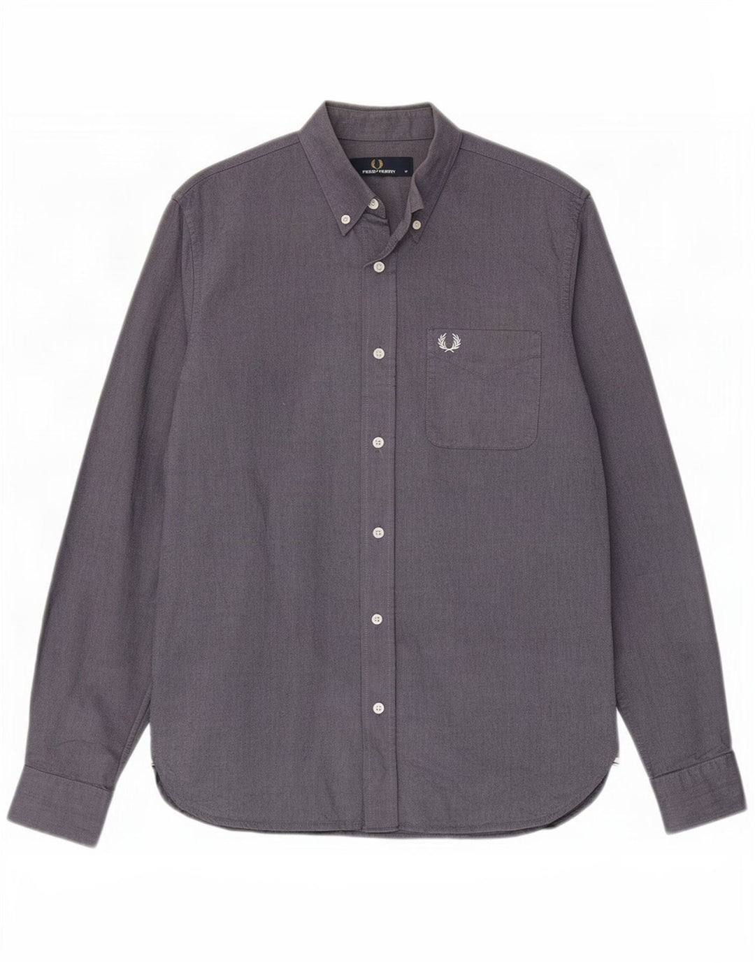 Camicia da uomo Fred Perry in cotone blu navy medio